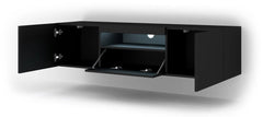 Aura Floating TV Stand in Black Matt 150cm