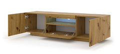 Aura Floating TV Stand in Oak Artisan 150cm