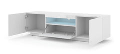 Aura Floating TV Stand in White Gloss 150cm