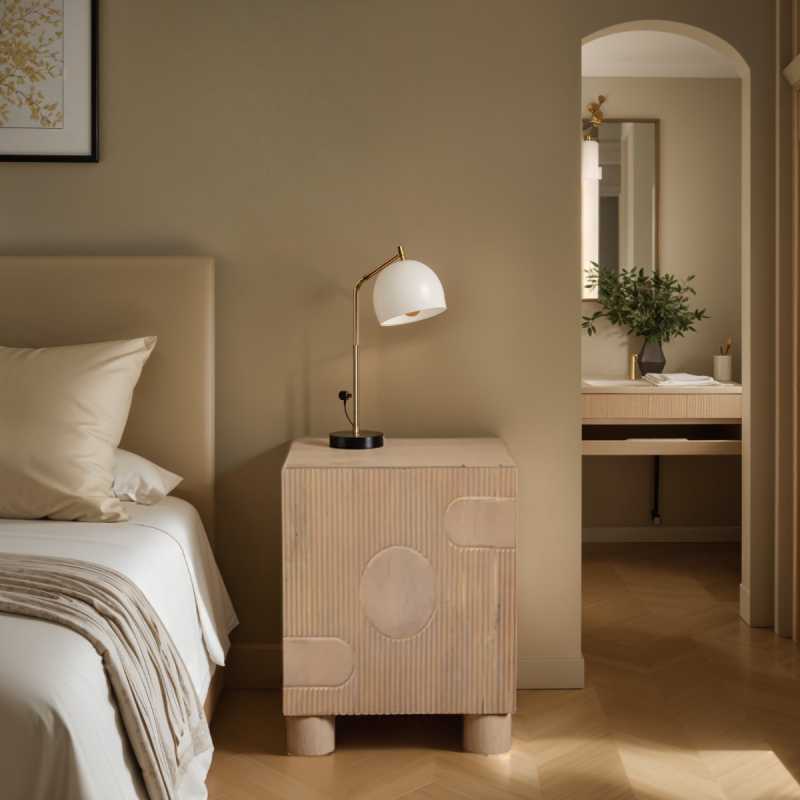 Austin Solid Wooden Bedside Table