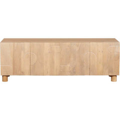 Austin Solid Wooden Large TV Stand With 4 Doors