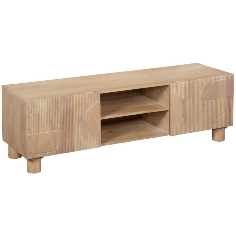 Austin Solid Wooden Small TV Stand With 2 Doors