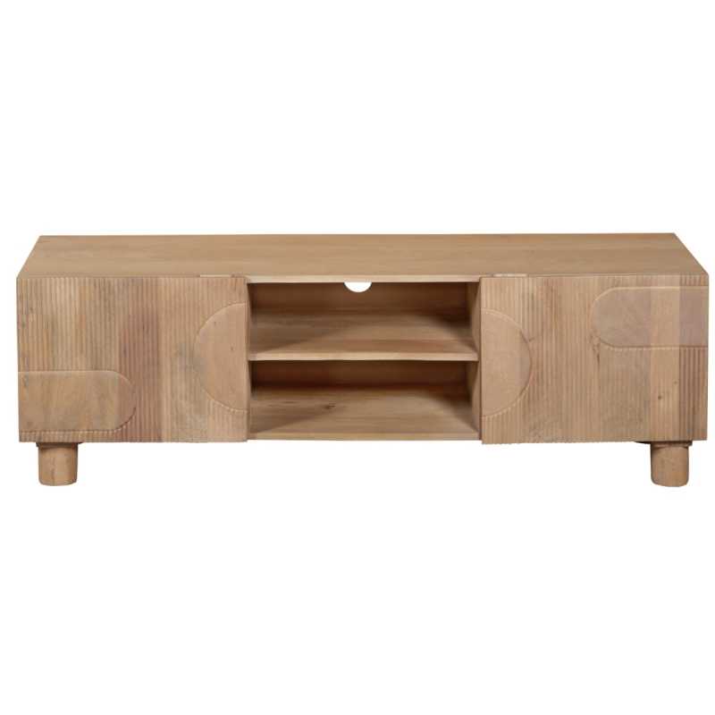 Austin Solid Wooden Small TV Stand With 2 Doors