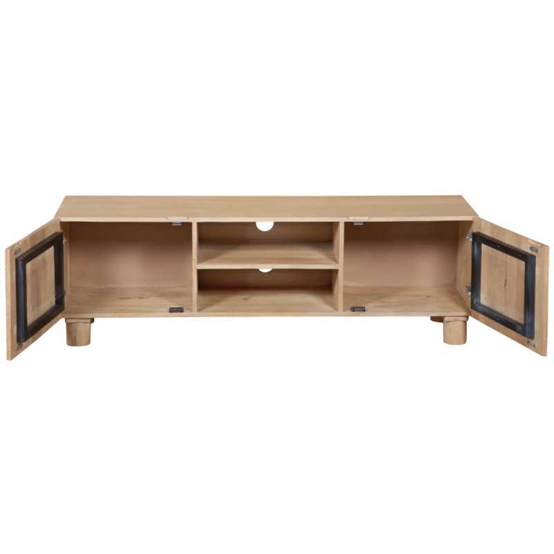 Austin Solid Wooden Small TV Stand With 2 Doors