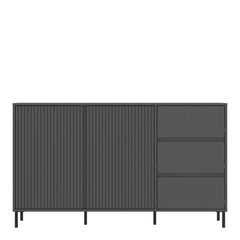 Avenale Sideboard 2 Door 3 Drawer in Anthracite - Furniture One Shop