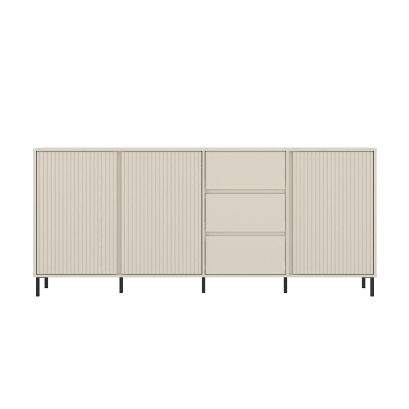 Avenale Wooden Sideboard 3 Door 3 Drawer in Cashmere - Furniture One Shop