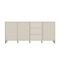 Avenale Wooden Sideboard 3 Door 3 Drawer in Cashmere - Furniture One Shop