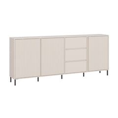 Avenale Wooden Sideboard 3 Door 3 Drawer in Cashmere - Furniture One Shop