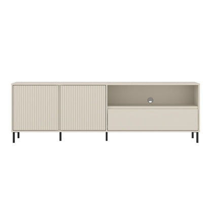 Avenale Wooden TV Stand 2 Door 1 Drawer in Cashmere - Furniture One Shop