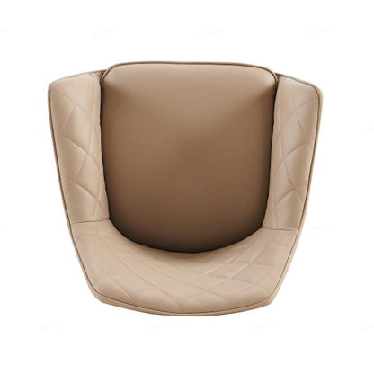 Azure Mink PU Leather Dining Chairs With Black Legs In Pair