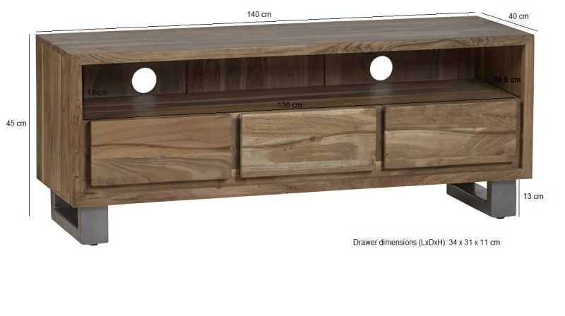 Baltic Live Edge TV Stand
