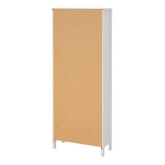 Barcelona China Cabinet 2 Glass Doors with 3 Drawers in White - Furniture One Shop