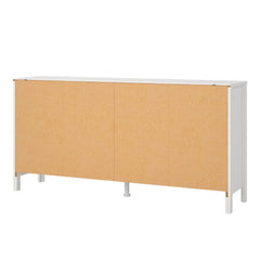 Barcelona Double Dresser 4+4 Drawers in White