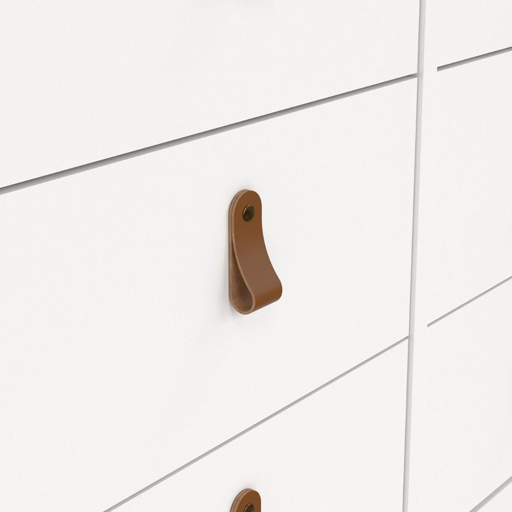 Barcelona Double Dresser 4+4 Drawers in White