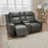 Barcelona Electric Recliner 2 Seater Sofa – Grey Leather