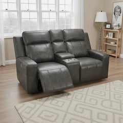 Barcelona Electric Recliner 2 Seater Sofa – Grey Leather