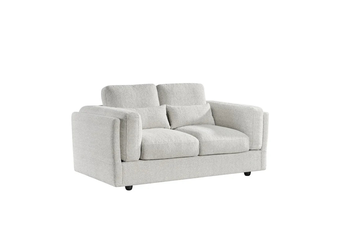 Bari 2 Seater Sofa In Beige Fabric - Furniture One Shop