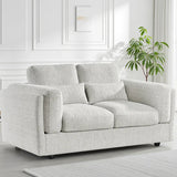 Bari 2 Seater Sofa In Beige Fabric