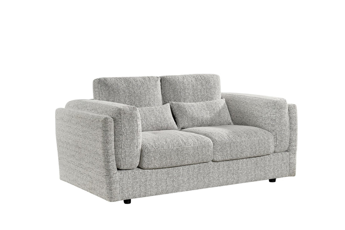 Bari 2 Seater Sofa In Grey Fabric - Furniture One Shop