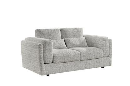 Bari 2 Seater Sofa In Grey Fabric - Furniture One Shop