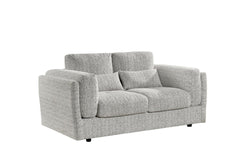 Bari 2 Seater Sofa In Grey Fabric