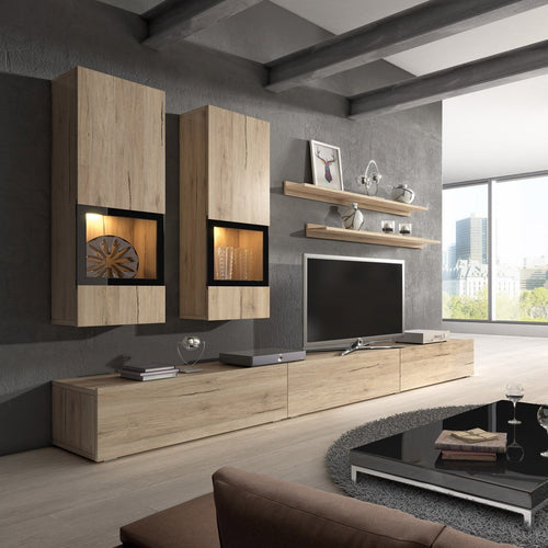 Baros Wooden TV Entertainment Unit in San Remo Oak