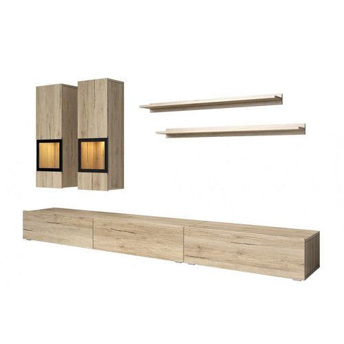 Baros Wooden TV Entertainment Unit in San Remo Oak