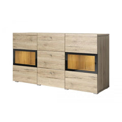 Baros Wooden Sideboard Cabinet in Oak San Remo