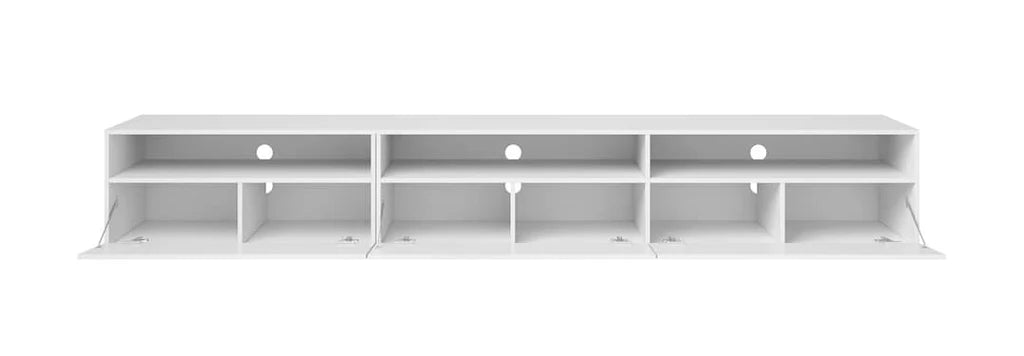 Baros Wooden TV Stand 270cm in White Gloss