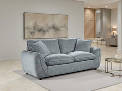 Berlin 2 Seater Sofa In Grey Fabric - Furniture One Shop