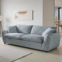 Berlin 3 Seater Sofa In Grey Fabric