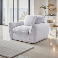 Berlin Fabric Armchair In Beige