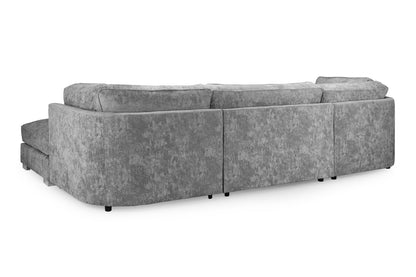 Bishop Fullback U-Shape Corner Sofa In Platinum