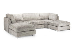 Bishop Fullback U-Shape Corner Sofa In Truffle