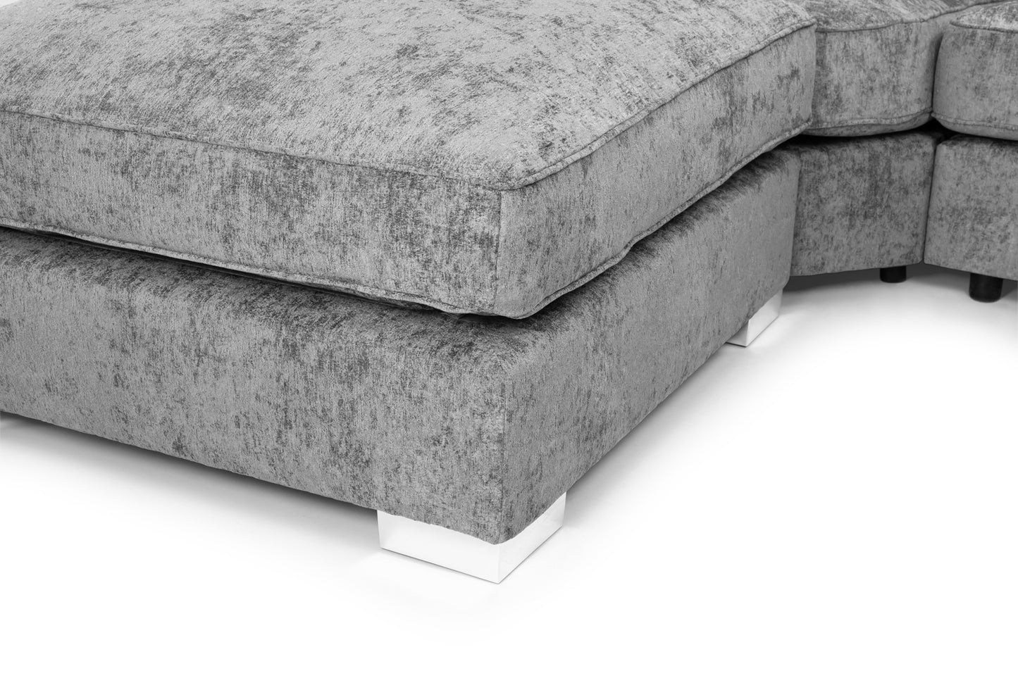 Bishop Scatterback U-Shape Corner Sofa In Platinum