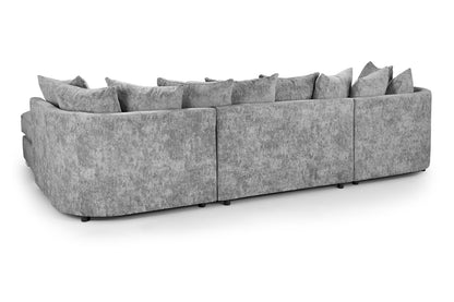 Bishop Scatterback U-Shape Corner Sofa In Platinum
