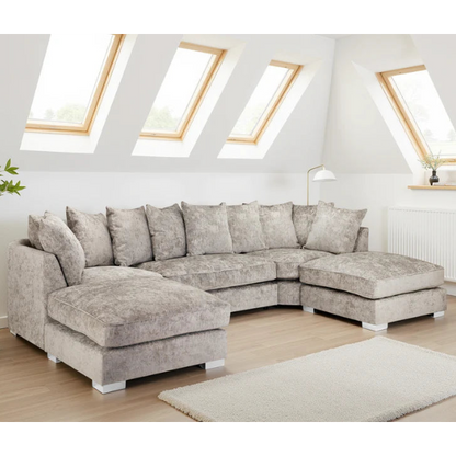 Bishop Scatterback U-Shape Corner Sofa In Truffle