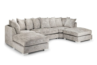 Bishop Scatterback U-Shape Corner Sofa In Truffle