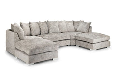 Bishop Scatterback U-Shape Corner Sofa In Truffle
