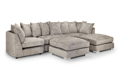 Bishop Scatterback U-Shape Corner Sofa In Truffle