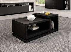 Bota Wooden Coffee Table 120cm in Matt Black - Furniture One Shop
