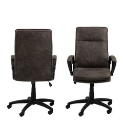 Brad Swivel Desk chair with Armrest in Black
