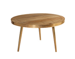 Light Gold Round Coffee Table - Furniture One Shop