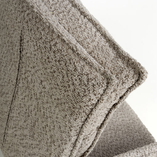 Brunswick Textured Chenille Effect Mink Dining Chairs With Black Legs In Pair
