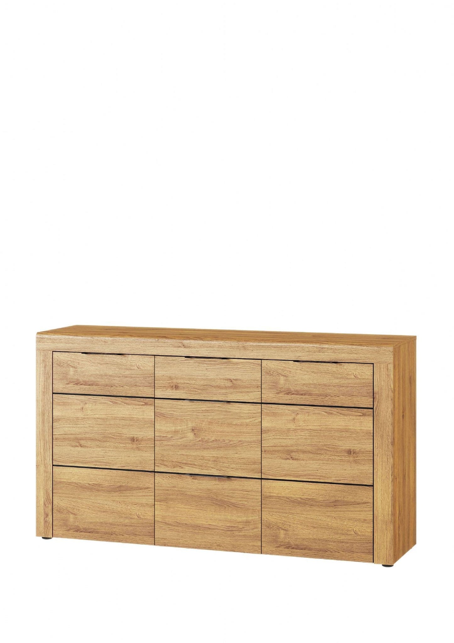 Camar Large 3 Drawer Sideboard In Oak Effect