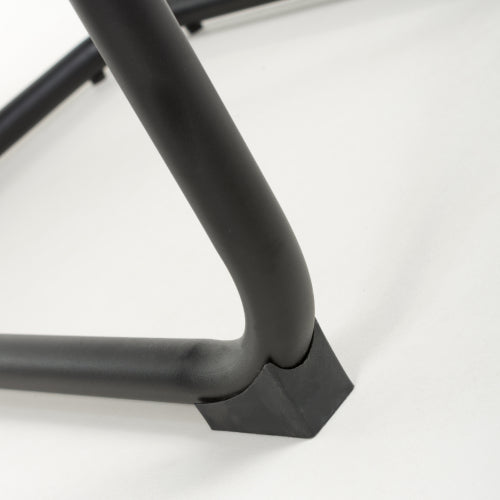 Carlisle Grey Leather Effect Dining Chairs With Metal Legs