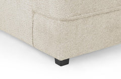 Carnaby Boucle Fabric U-Shape Corner Sofa In Beige