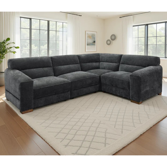 Chicago Universal Corner Sofa In Charcoal