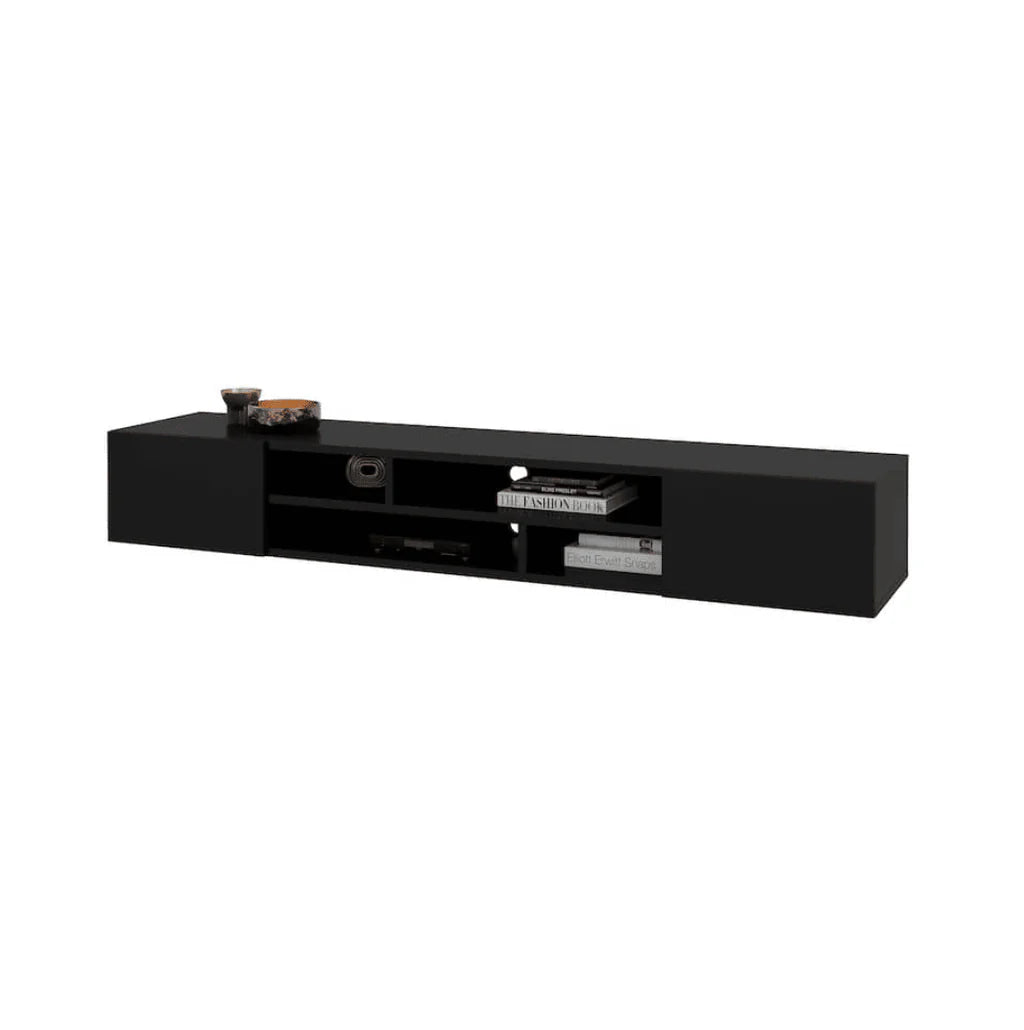 Coby Wooden TV Stand 209cm in Black Matt