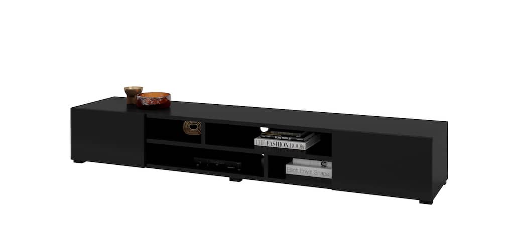 Coby Wooden TV Stand 209cm in Black Matt